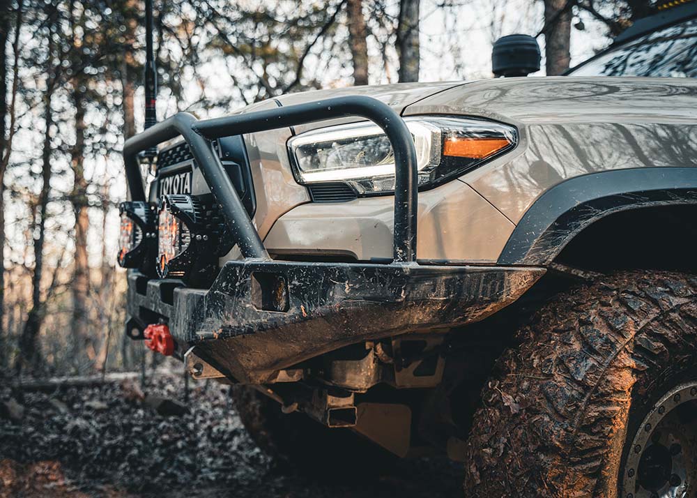 Hi - Lite Overland Toyota Tacoma Front Bumper 3rd Gen (2016 - 2023) [Bull Bar] - TEQ Offroad