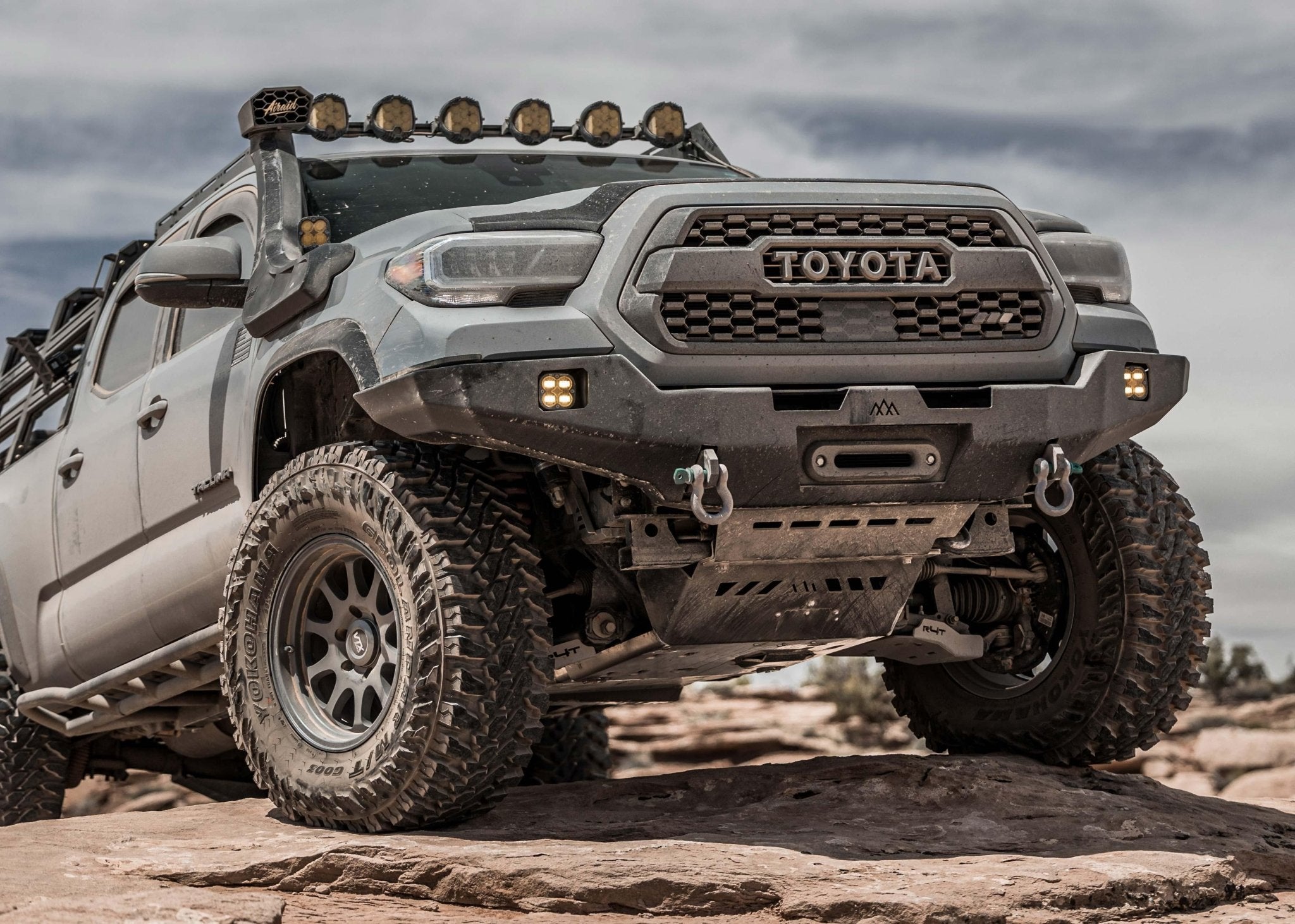 Hi - Lite Overland Toyota Tacoma Front Bumper 3rd Gen (2016 - 2023) [No Bull Bar] - TEQ Offroad