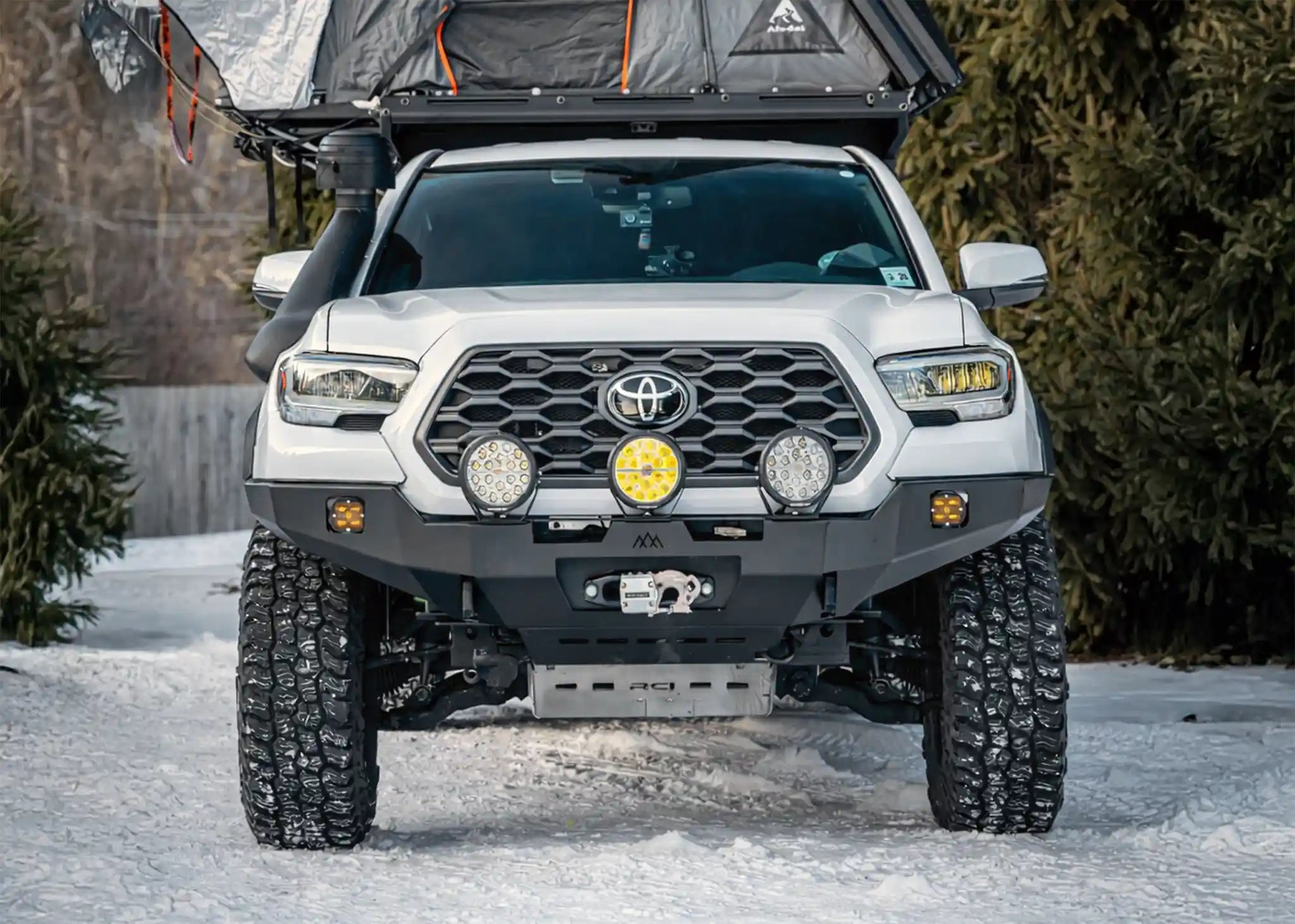 Hi - Lite Overland Toyota Tacoma Front Bumper 3rd Gen (2016 - 2023) [No Bull Bar] - TEQ Offroad