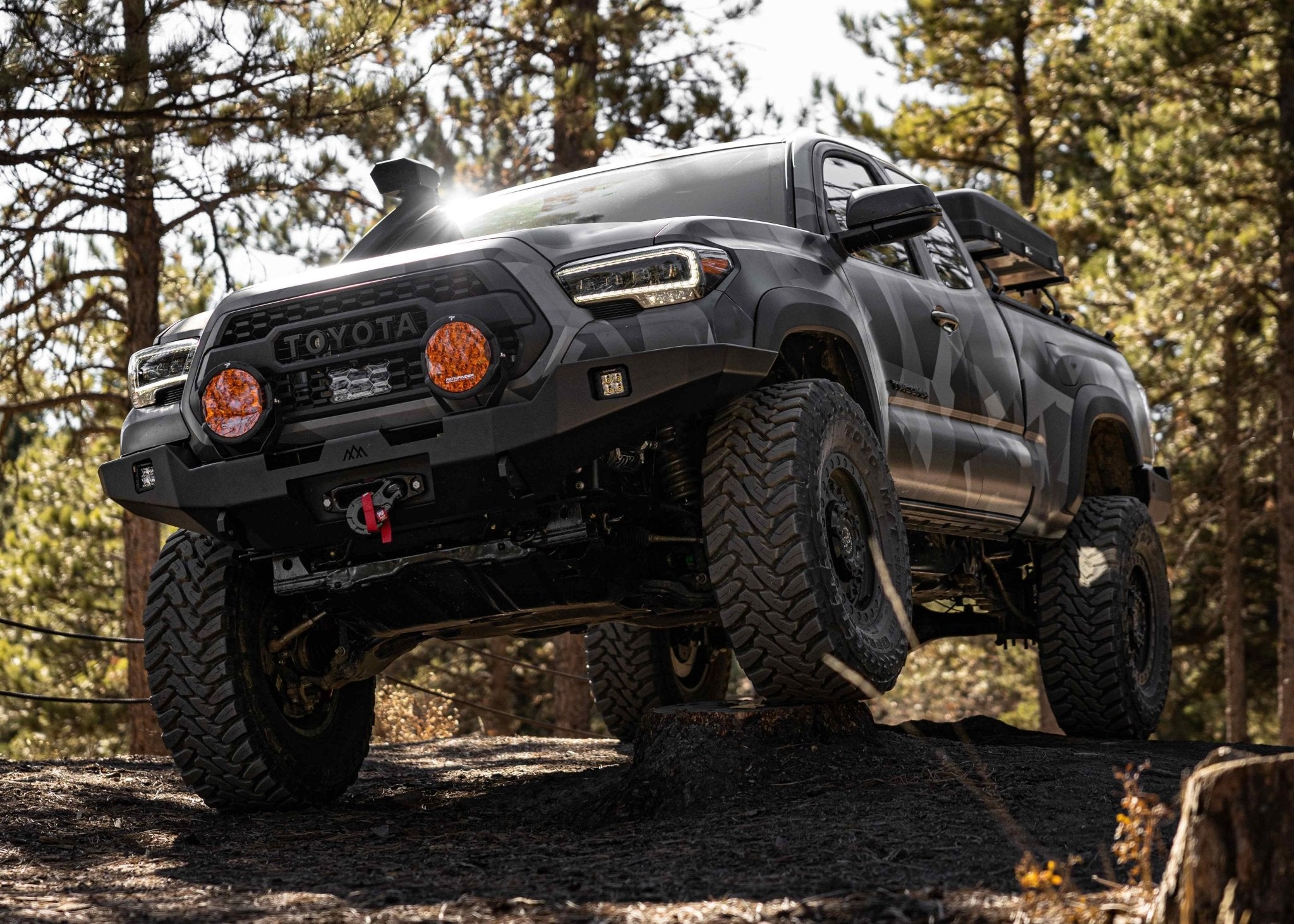 Hi - Lite Overland Toyota Tacoma Front Bumper 3rd Gen (2016 - 2023) [No Bull Bar] - TEQ Offroad
