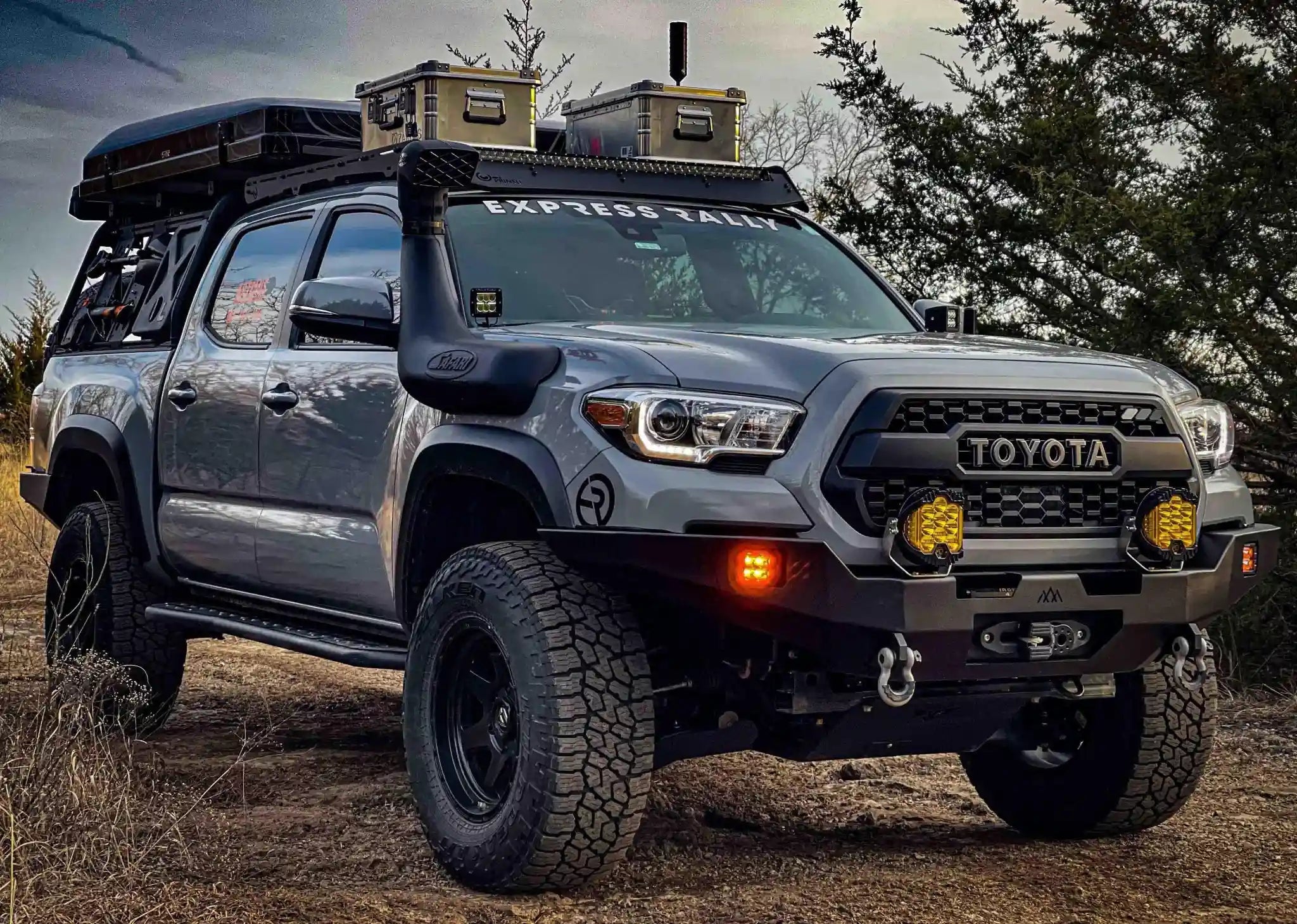 Hi - Lite Overland Toyota Tacoma Front Bumper 3rd Gen (2016 - 2023) [No Bull Bar] - TEQ Offroad
