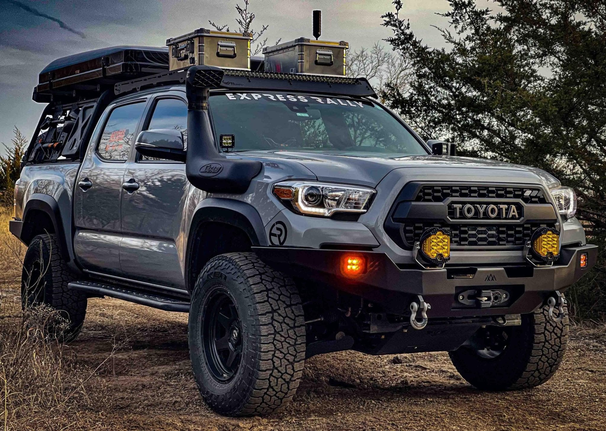 Hi - Lite Overland Toyota Tacoma Front Bumper 3rd Gen (2016 - 2023) [No Bull Bar] - TEQ Offroad