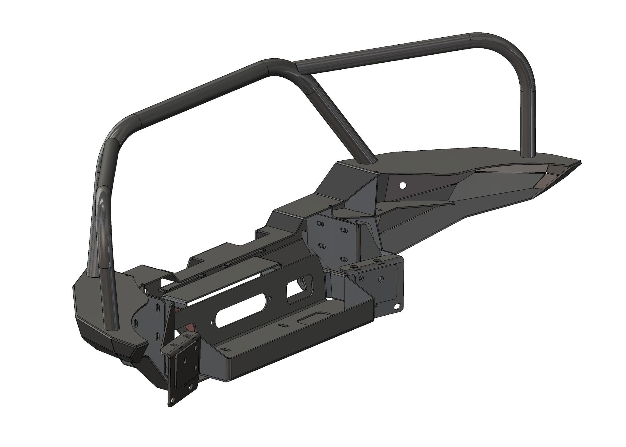 Hi - Lite Overland Toyota Tacoma Front Bumper 4th Gen (2024 - 2025) [Bull Bar] - TEQ Offroad