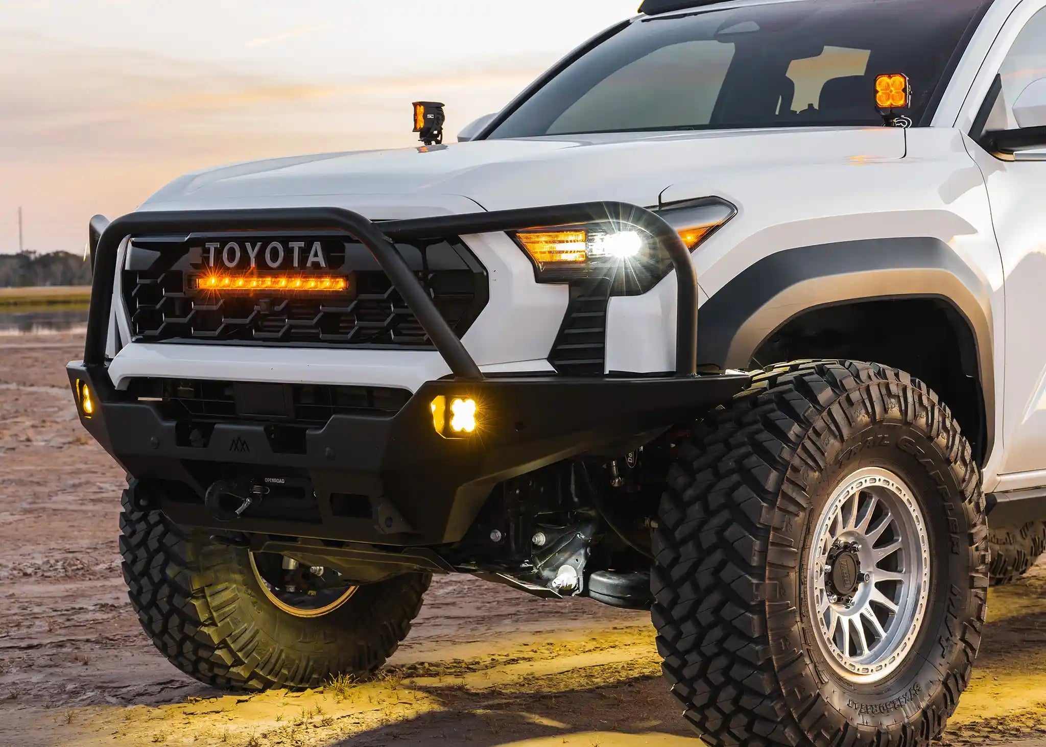 Hi - Lite Overland Toyota Tacoma Front Bumper 4th Gen (2024 - 2026) [Bull Bar] - TEQ Offroad