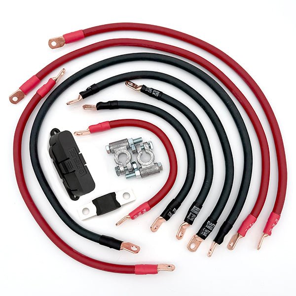 Jeep Cherokee Full Size SJ Big 7 Battery Cable Kit (1974 - 1983) - TEQ Offroad
