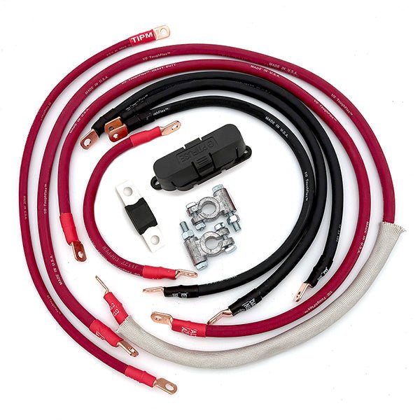 Jeep Wrangler JK Big 7 Battery Cable Kit (2007 - 2018) - TEQ Offroad