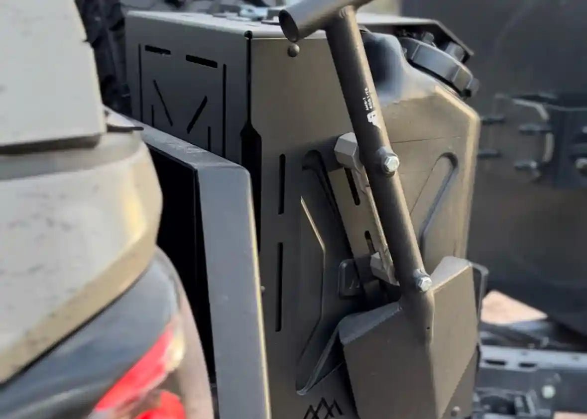Jerry's Can Holder - Dual Universal Jerry Can Carrier - TEQ Offroad