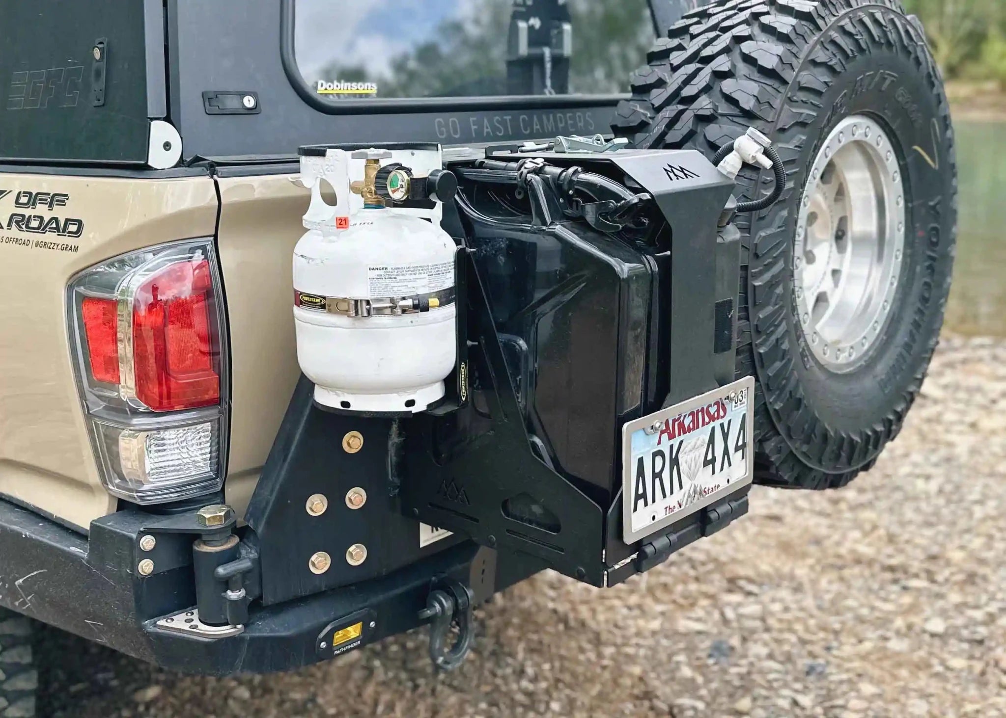 Jerry's Can Holder - Dual Universal Jerry Can Carrier - TEQ Offroad