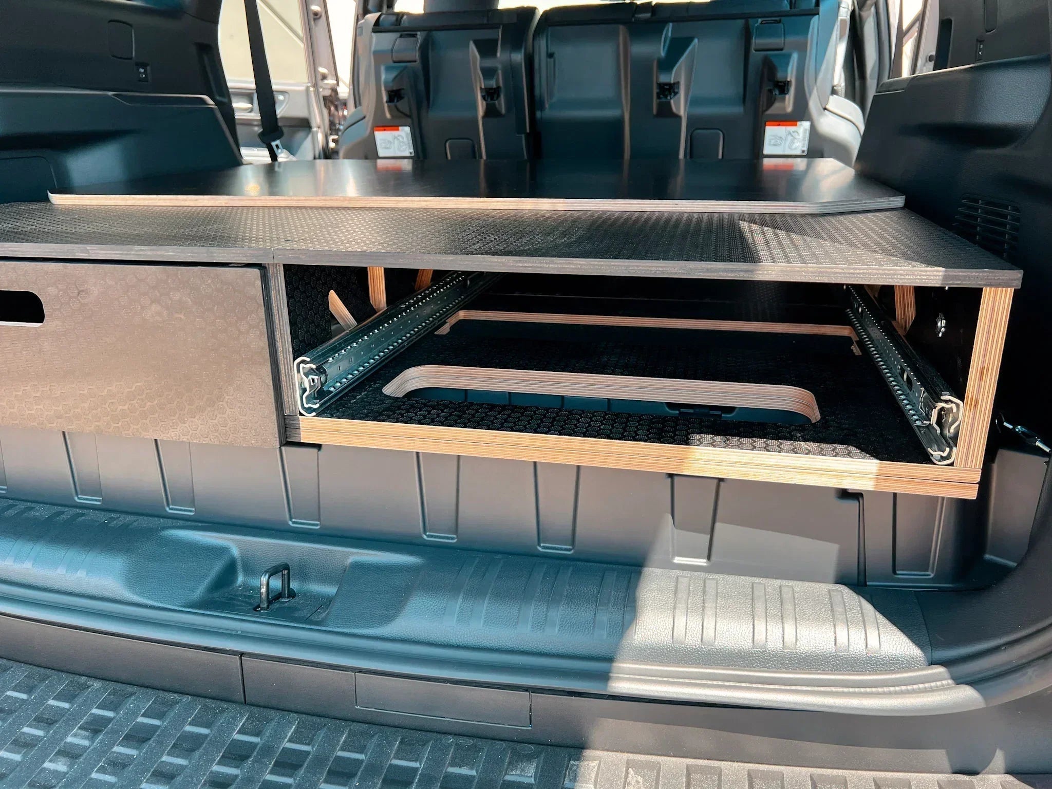 Land Cruiser 250 Dual Drawer Storage PreCut Kit - 2 Options - TEQ Offroad