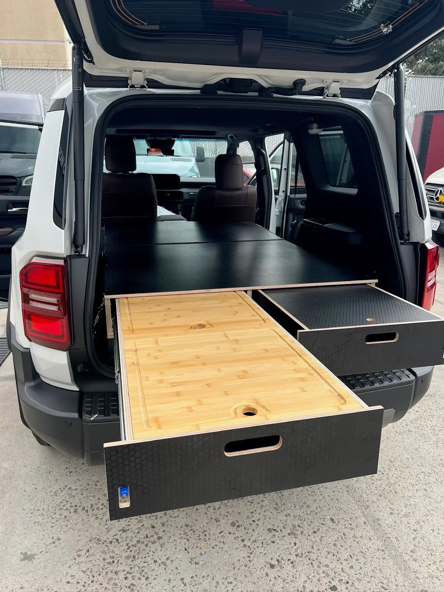 Land Cruiser 250 Dual Drawer Storage PreCut Kit - 2 Options - TEQ Offroad