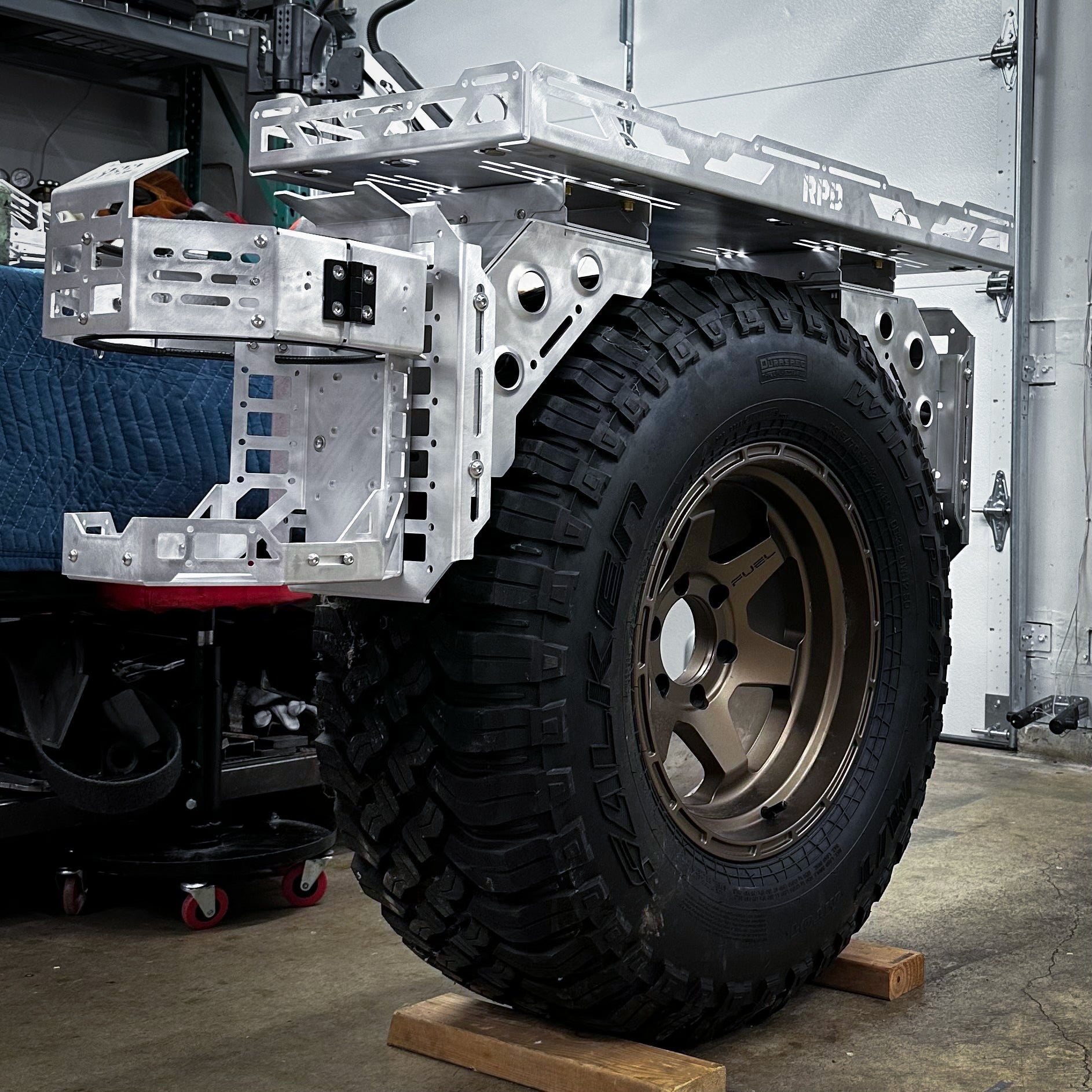 Spare Tire Accessory Tray Rack - TEQ Offroad