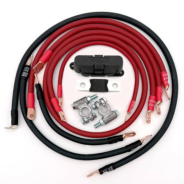 Toyota Land Cruiser Big 7 Battery Cable Kit (FZJ80 - 1993 - 1997) - TEQ Offroad