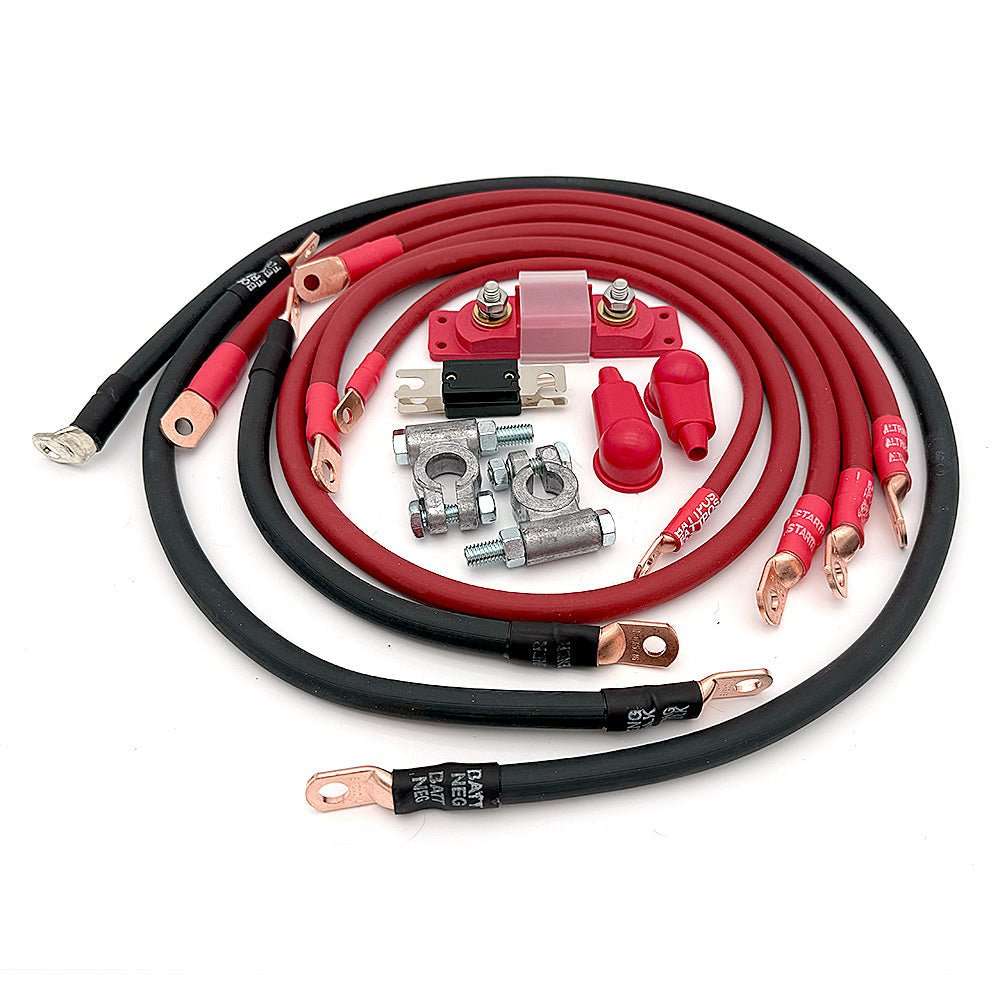Toyota Land Cruiser Big 7 Battery Cable Kit (FZJ80 - 1993 - 1997) - TEQ Offroad