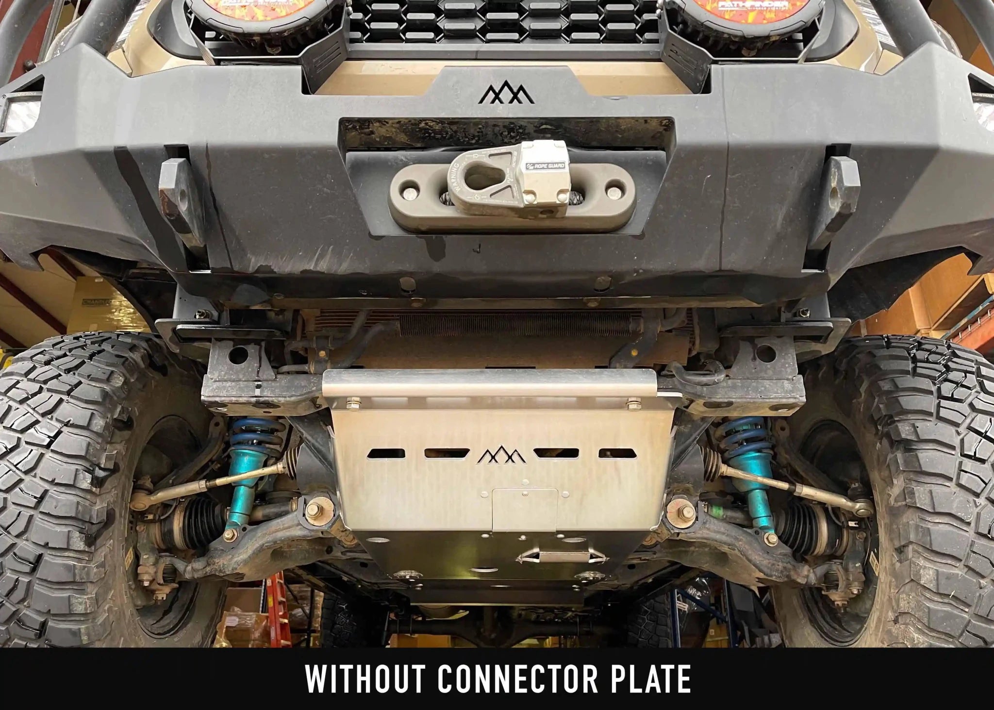 Toyota Tacoma (2005 - 2023) Aluminum Connector Skid Plate - TEQ Offroad