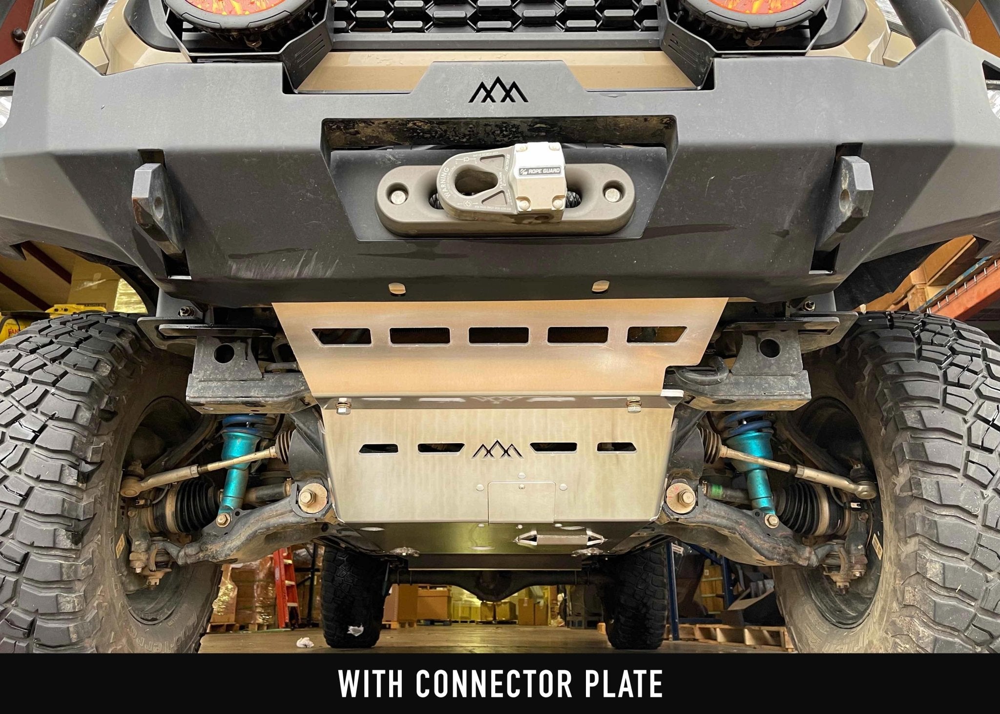 Toyota Tacoma (2005 - 2023) Aluminum Connector Skid Plate - TEQ Offroad