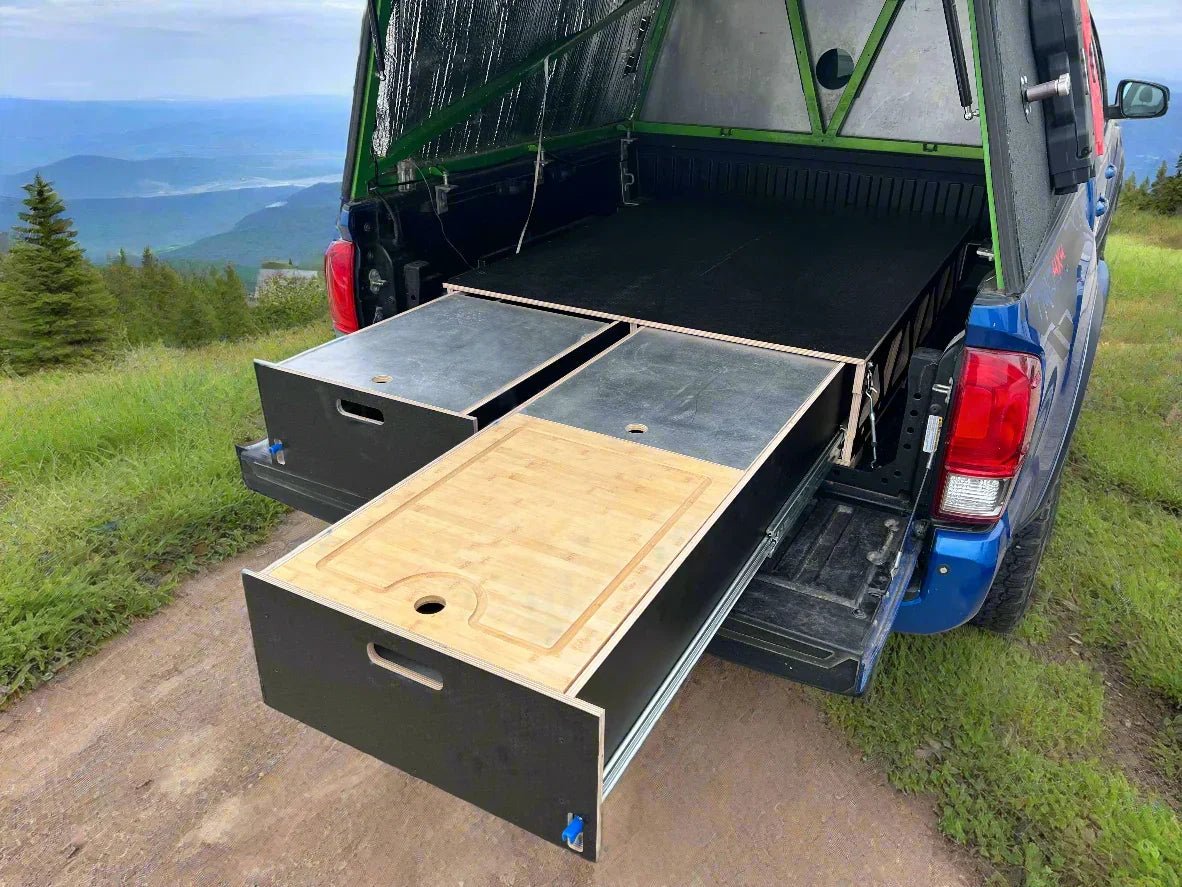 Toyota Tacoma 2nd Gen - 3rd Gen Dual Drawer Storage PreCut Kit - 2 options - TEQ Offroad