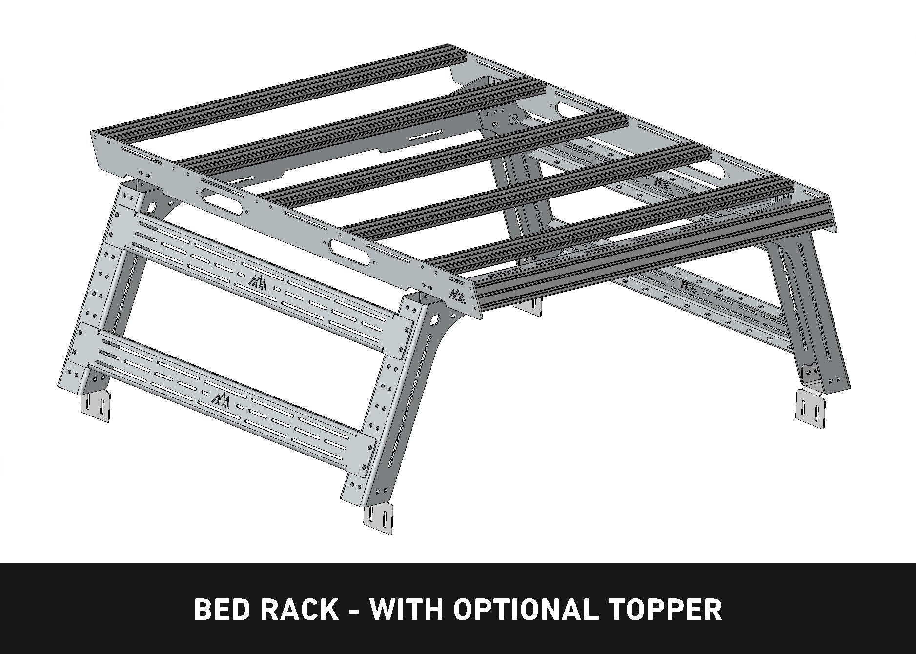 Toyota Tacoma Bed Rack - DRIFTR Topper (Add - on) - TEQ Offroad